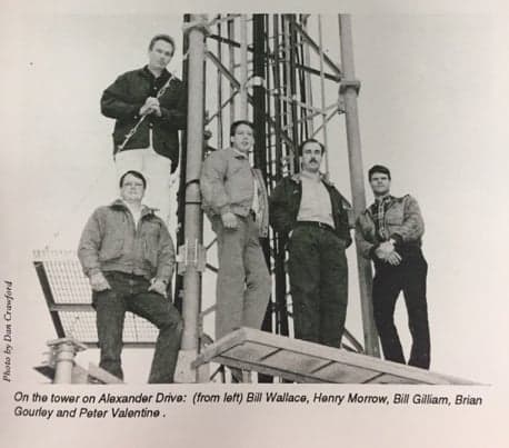 Magazine photo of MCNC team on the Tower on Alexander Dr
