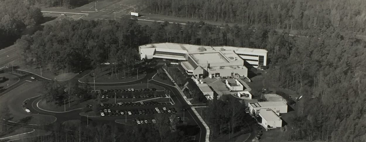 Aerial view of MCNC building
