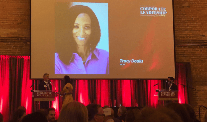 Tracy Doaks at the 2025 TBJ Corporate Leadership Awards Dinner