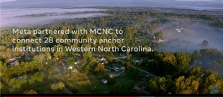 Meta partnered with MCNC to connect 28 community anchor institutions in Western NC