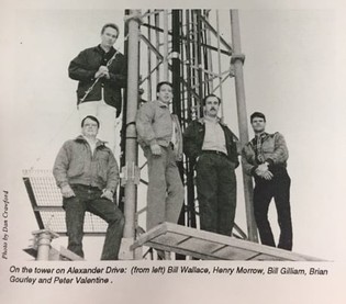 Magazine photo of MCNC team on the Tower on Alexander Dr